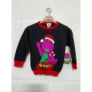 NWT Vintage 1992 Barney Christmas/Holiday Sweater - Made in USA